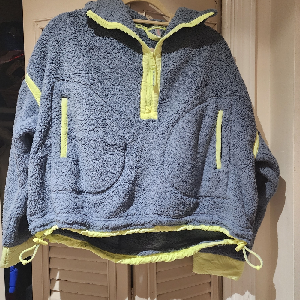 Last One! FP Movement Mountain High Fleece In Flint/Sour Citrus M NWT Price Firm - Picture 2 of 6
